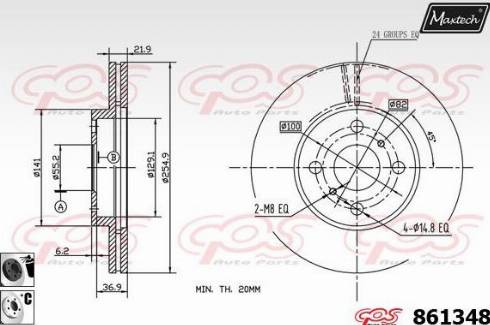 Maxtech 861348.6060 - Discofreno autozon.pro