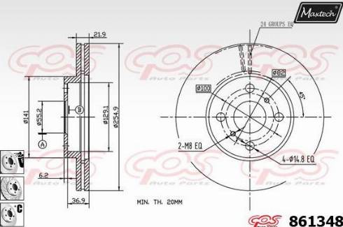 Maxtech 861348.6880 - Discofreno autozon.pro