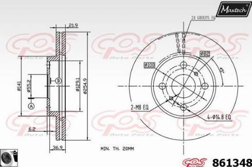 Maxtech 861348.0060 - Discofreno autozon.pro