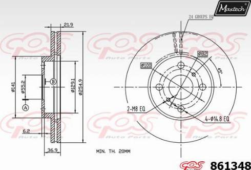 Maxtech 861348.0000 - Discofreno autozon.pro