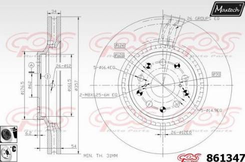 Maxtech 861347.6060 - Discofreno autozon.pro