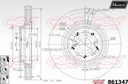 Maxtech 861347.6880 - Discofreno autozon.pro