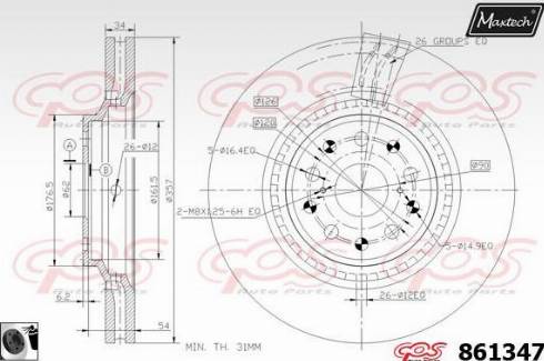 Maxtech 861347.0060 - Discofreno autozon.pro