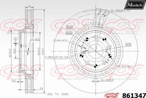 Maxtech 861347.0000 - Discofreno autozon.pro