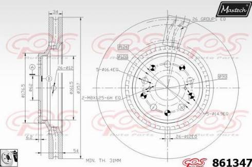 Maxtech 861347.0080 - Discofreno autozon.pro