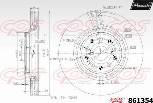 Maxtech 861354.0000 - Discofreno autozon.pro