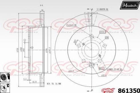 Maxtech 861350.6060 - Discofreno autozon.pro