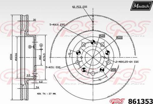 Maxtech 861353.0000 - Discofreno autozon.pro