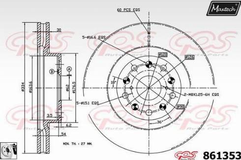 Maxtech 861353.0080 - Discofreno autozon.pro