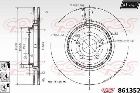 Maxtech 861352.6880 - Discofreno autozon.pro