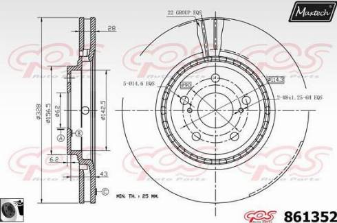 Maxtech 861352.0060 - Discofreno autozon.pro