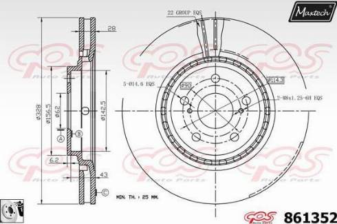 Maxtech 861352.0080 - Discofreno autozon.pro