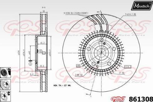 Maxtech 861308.6260 - Discofreno autozon.pro