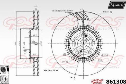 Maxtech 861308.0260 - Discofreno autozon.pro