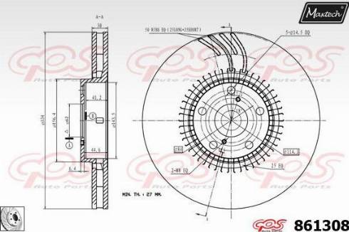 Maxtech 861308.0200 - Discofreno autozon.pro