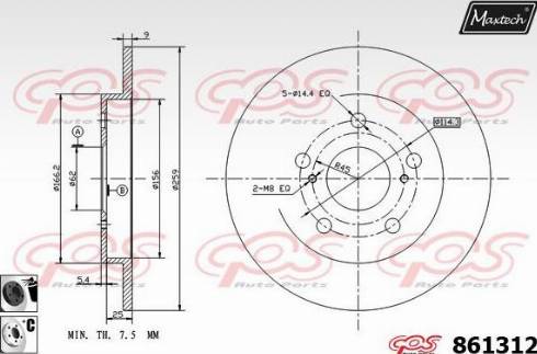 Maxtech 861312.6060 - Discofreno autozon.pro