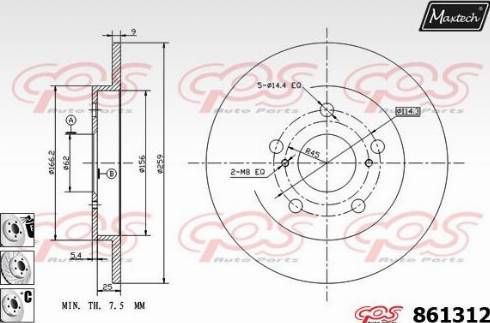 Maxtech 861312.6880 - Discofreno autozon.pro