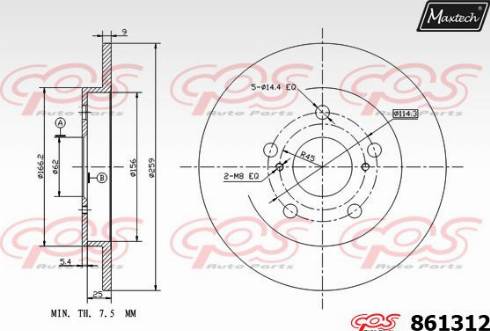 Maxtech 861312.0000 - Discofreno autozon.pro