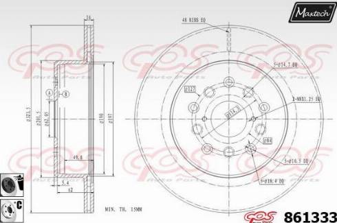 Maxtech 861333.6060 - Discofreno autozon.pro