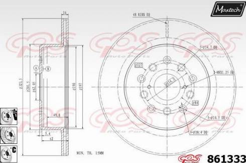 Maxtech 861333.6880 - Discofreno autozon.pro