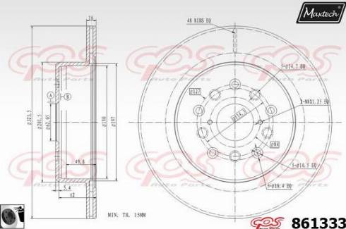 Maxtech 861333.0060 - Discofreno autozon.pro