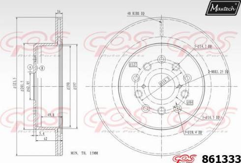 Maxtech 861333.0000 - Discofreno autozon.pro