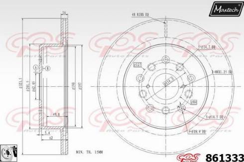 Maxtech 861333.0080 - Discofreno autozon.pro