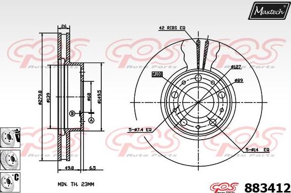 Maxtech 861333 - Discofreno autozon.pro