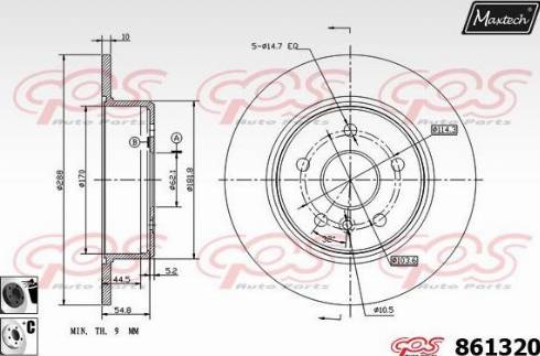 Maxtech 861320.6060 - Discofreno autozon.pro