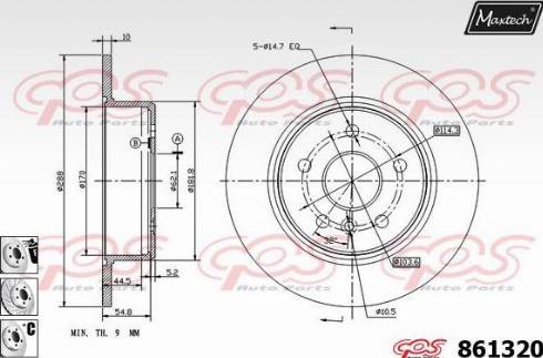 Maxtech 861320.6880 - Discofreno autozon.pro