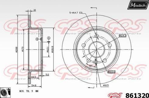 Maxtech 861320.0060 - Discofreno autozon.pro