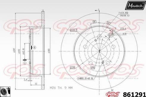 Maxtech 861291.0060 - Discofreno autozon.pro