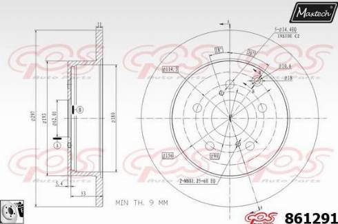 Maxtech 861291.0080 - Discofreno autozon.pro