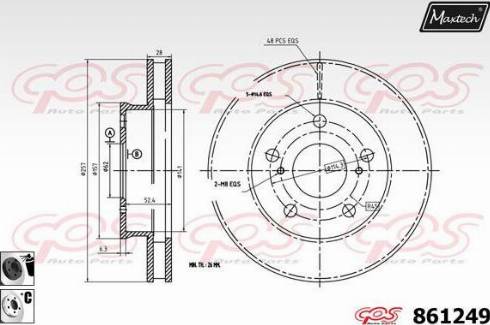 Maxtech 861249.6060 - Discofreno autozon.pro