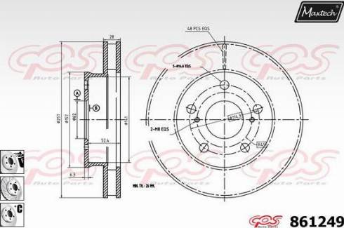 Maxtech 861249.6980 - Discofreno autozon.pro