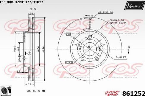 Maxtech 861252.0060 - Discofreno autozon.pro