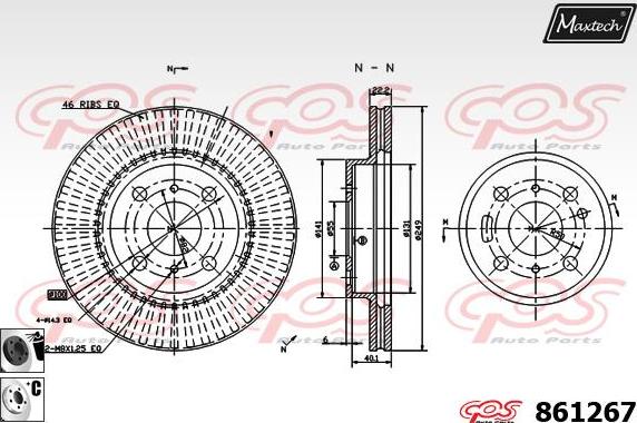 Maxtech 861252 - Discofreno autozon.pro