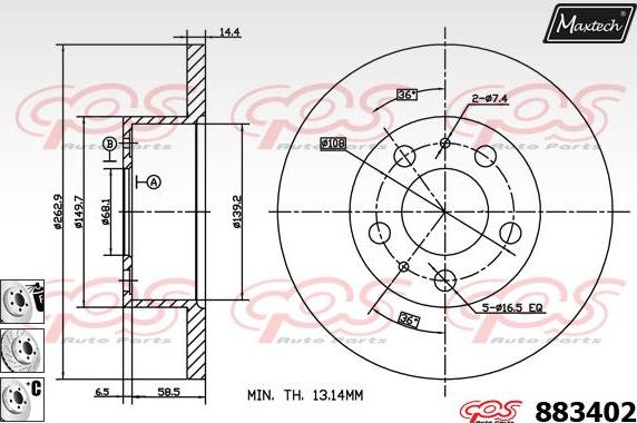 Maxtech 875311 - Discofreno autozon.pro