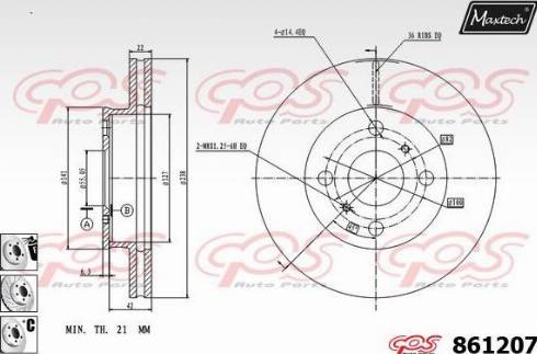 Maxtech 861207.6880 - Discofreno autozon.pro