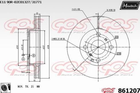 Maxtech 861207.0060 - Discofreno autozon.pro