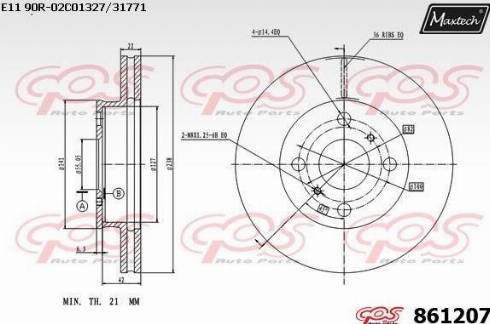 Maxtech 861207.0000 - Discofreno autozon.pro