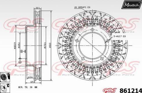 Maxtech 861214.6060 - Discofreno autozon.pro