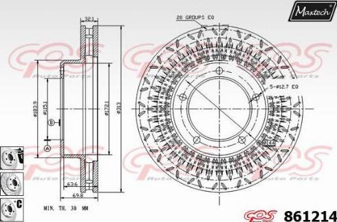 Maxtech 861214.6880 - Discofreno autozon.pro