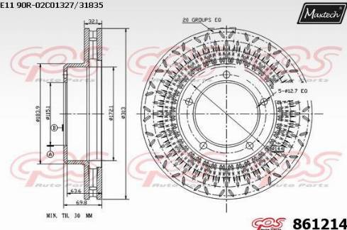 Maxtech 861214.0000 - Discofreno autozon.pro