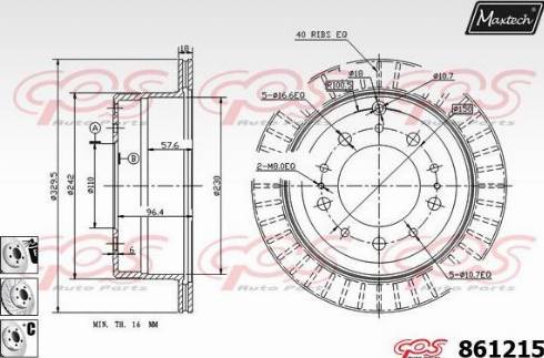 Maxtech 861215.6980 - Discofreno autozon.pro