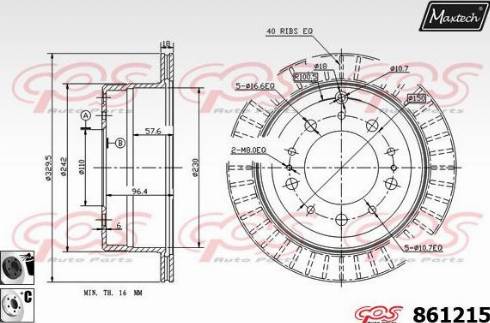 Maxtech 861215.6060 - Discofreno autozon.pro