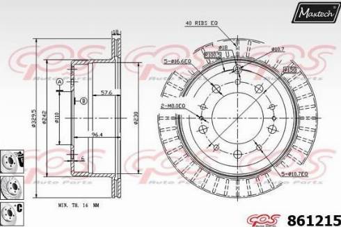 Maxtech 861215.6880 - Discofreno autozon.pro