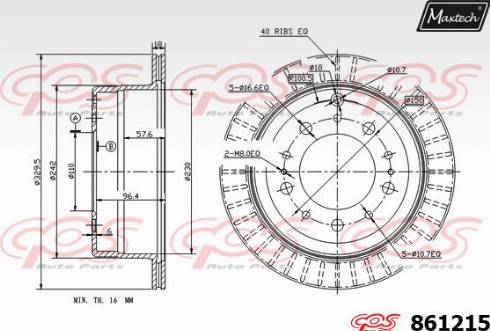 Maxtech 861215.0000 - Discofreno autozon.pro