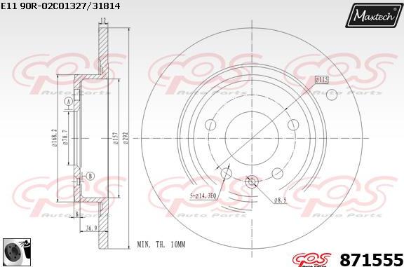 Maxtech 861215 - Discofreno autozon.pro