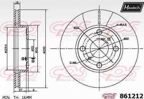 Maxtech 861212.6060 - Discofreno autozon.pro